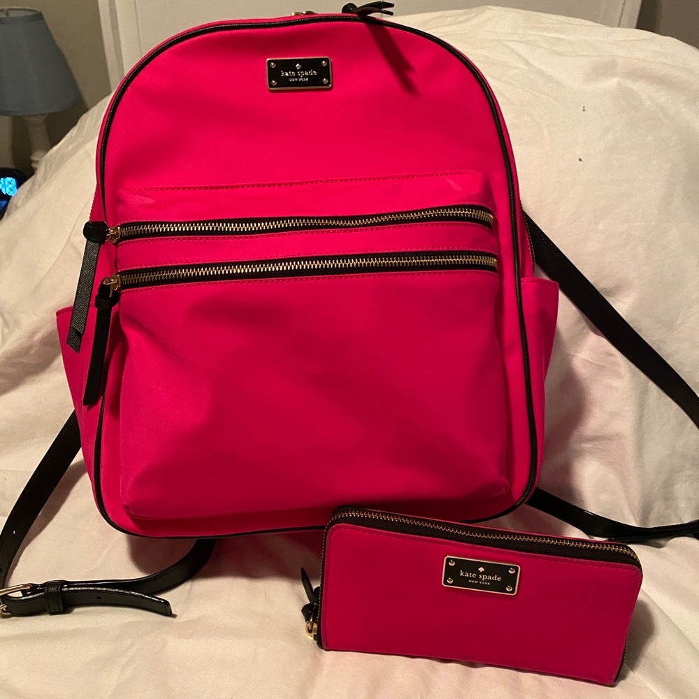 Kate Spade hit pink backpack bundle
